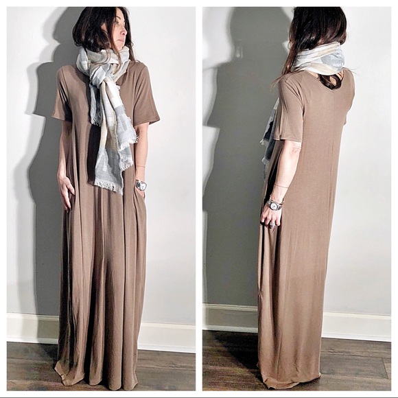 03 Mocha long side pocket maxi dress - Picture 7 of 10